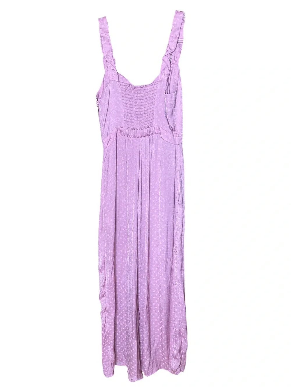 Show Me Your Mumu Women’s Brighton Jumpsuit. Size Medium l. Pink Polka Dots
